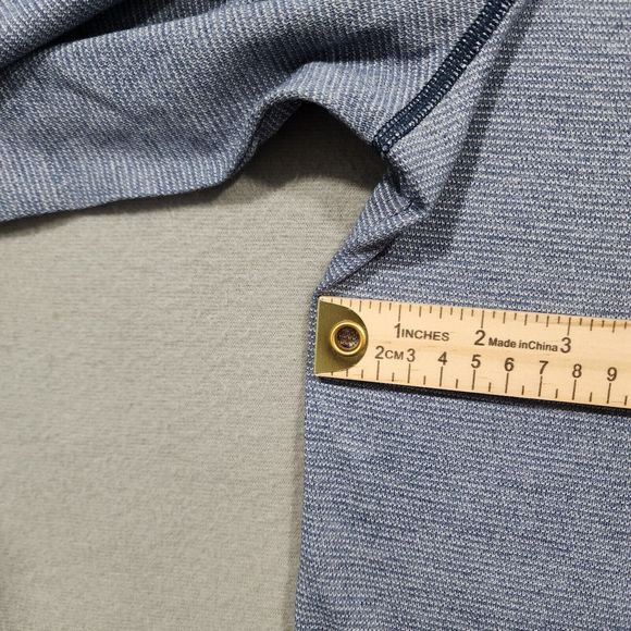 Under Armour Polo Shirt Mens Blue 2XL HeatGear Fitted Short Sleeve Pullover Long - Picture 11 of 16